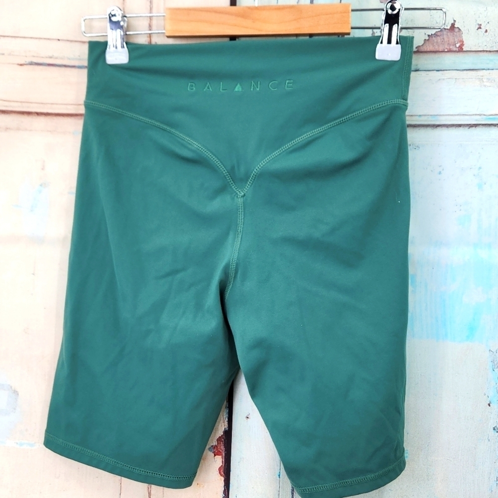 Balance Athletica Emerald High-Waist Bike Shorts